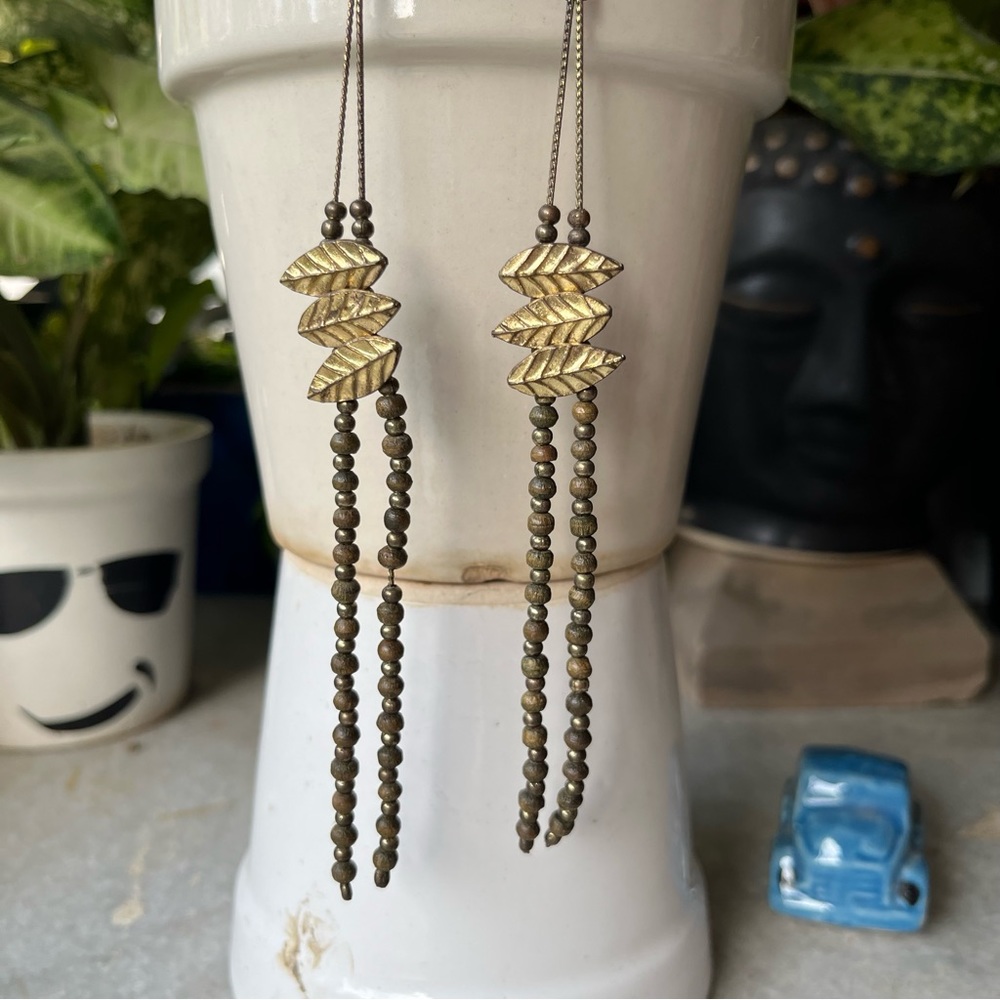 SOLD ❌ Long Boho Earrings - Picture 1 of 5